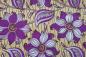 Mobile Preview: BEAUTIFUL PURPLE FLOWERS Afrikanischer Wax Print Stoff